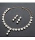 SET703 - Elegant Floral Pearl Necklace Set